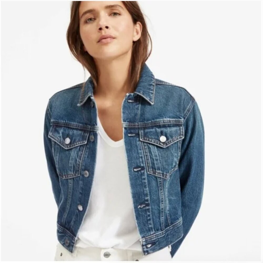 Everlane The Shrunken Denim Jacket jean jacket